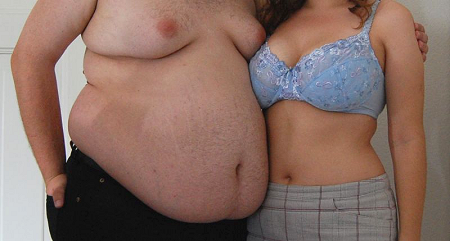 fette Mnner - schlanke Frauen